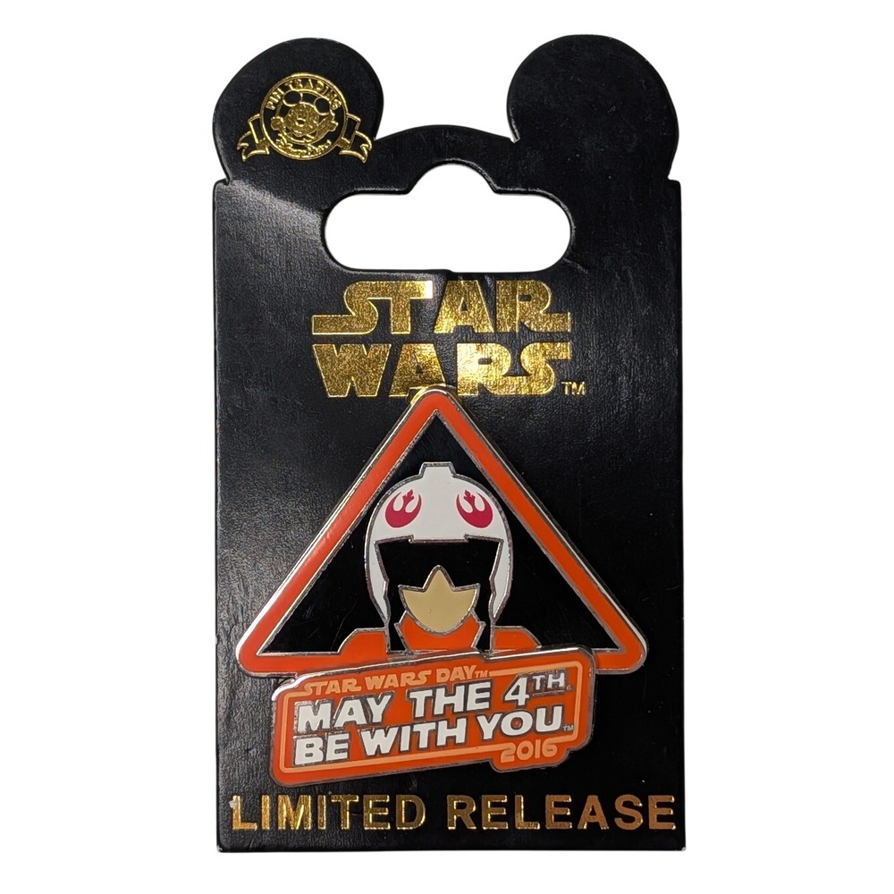Disney Parks Star Wars Day May the 4th Be With You 2016 X-Wing Pilot Pin Limited